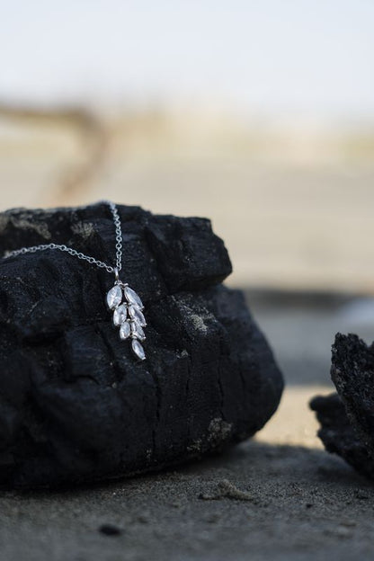 Leaf Crystal Necklace