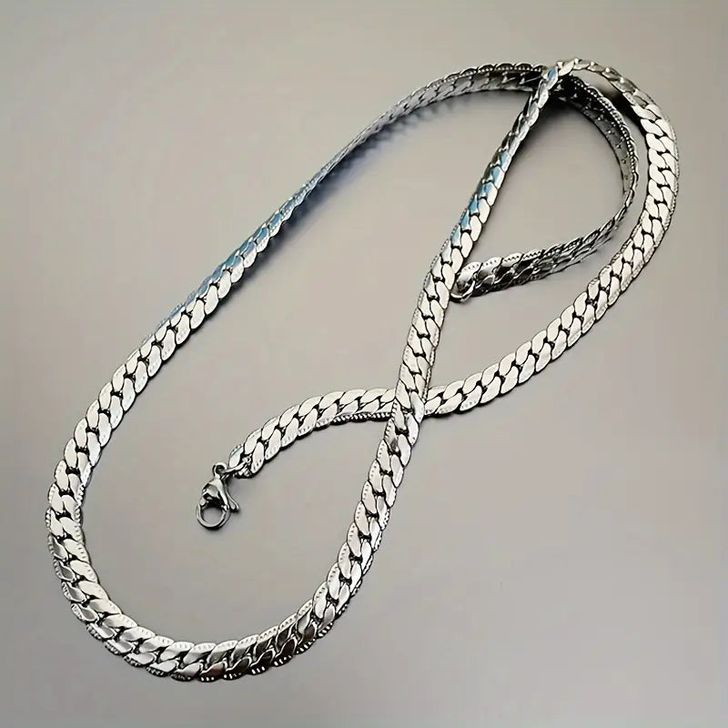 Silver Plated Stainless Steel Chain