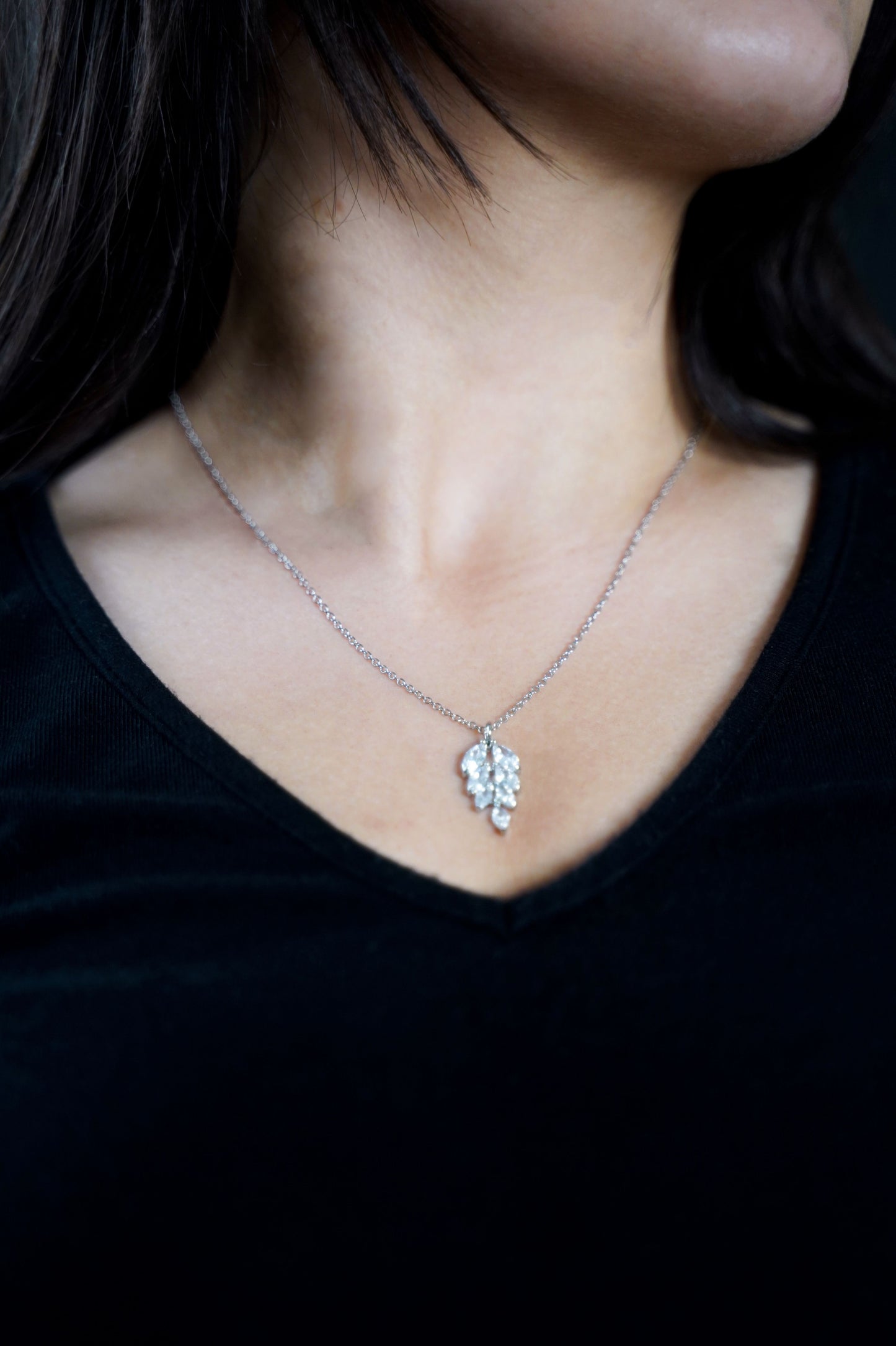 Leaf Crystal Necklace